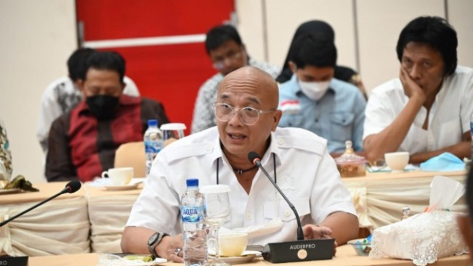 Wakil Ketua Komisi VII Dony Maryadi Oekon saat pertemuan kunker reses Komisi VII di BP Batam, Rabu (11/5/2022). Foto: DPR.