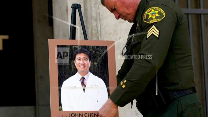Sheriff Orange County memajang foto Dr John Cheng korban penembakan di Santa Ana