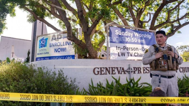 Gereja Geneva Presbyterian di California diserang dengan senjata dan molotov kini dijaga aparat