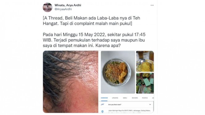 Beli Makan ada Laba-Laba nya di Teh