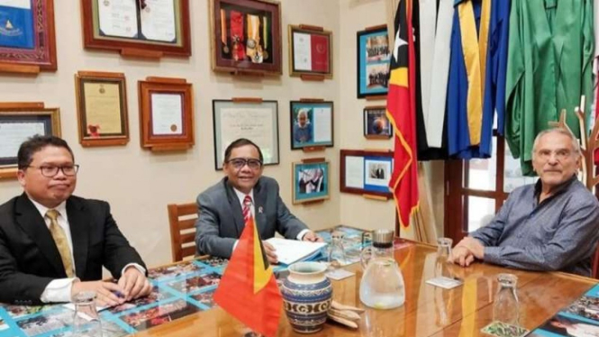 Menko Polkam Mahfud MD bertemu dengan Presiden Timor Leste Ramos Horta