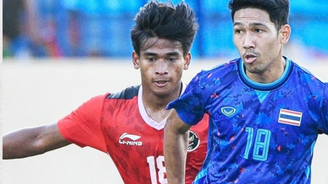 Thailand vs Indonesia di semifinal SEA Games 2021