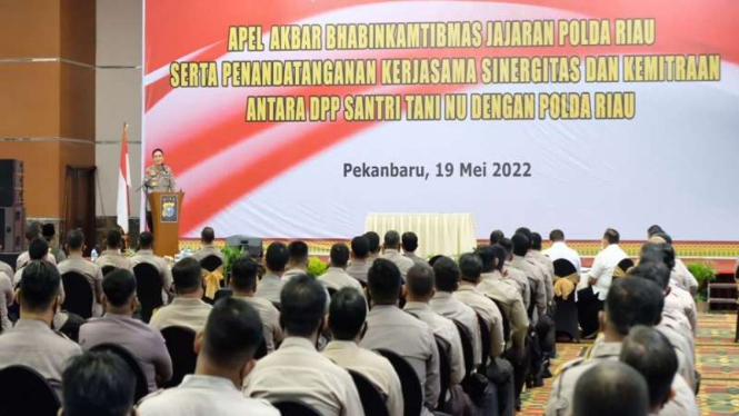 Kapolda Riau Irjen Mohammad Iqbal pimpin apel akbar Bhabinkamtibmas