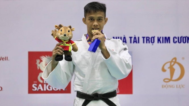 Pejudo Indonesia, Ikhsan Apriyadi raih medali emas SEA Games 2021