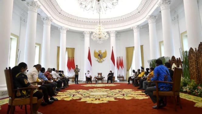 Presiden Jokowi Terima Majelis Rakyat Papua di Istana Bogor