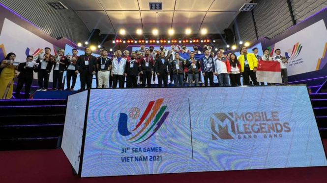 Tim Indonesia usai tanding di MLBB SEA Games 2021