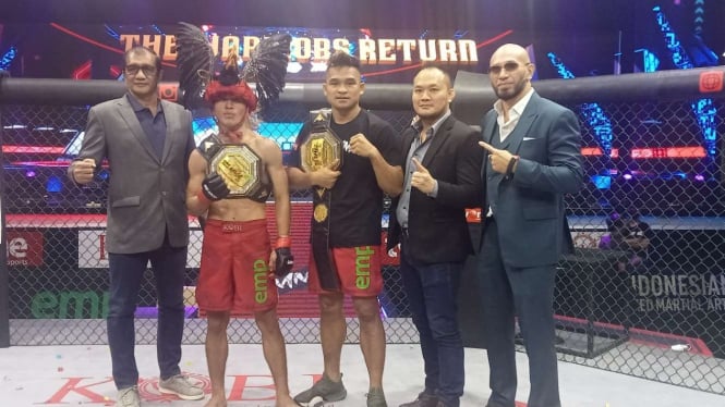 Novan Kaunang Pertahankan Gelar Juara Nasional One Pride MMA