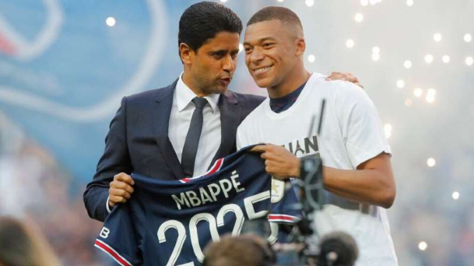 Kylian Mbappe memperpanjang kontrak di PSG hingga 2025.