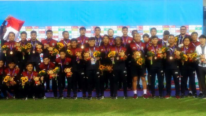 Timnas Indonesia U-23 sabet medali perunggu SEA Games 2021.