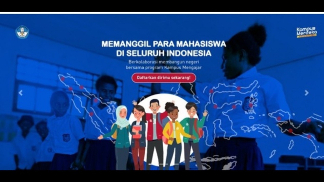 Ilustrasi Pendaftaran Program Kampus Mengajar 