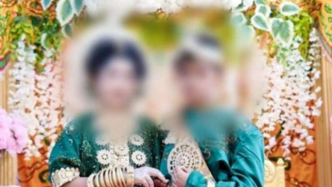 Bocah yang nikah dini di Wajo, Sulawesi Selatan.