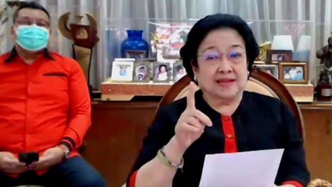 Megawati Soekarnoputri Memberi Arahan ke Kader PDIP