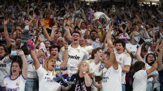 Suporter Real Madrid di final Liga Champions