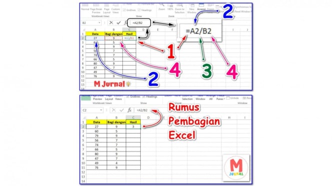 4 Rumus Pembagian Excel Pakai Contoh Dan Penjelasannya 0940