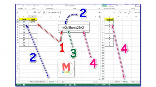 4 Rumus Pembagian Excel, Pakai Contoh Dan Penjelasannya