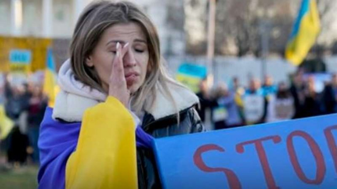 Aksi protes atas perang Ukraina di negara-negara lain seperti di AS