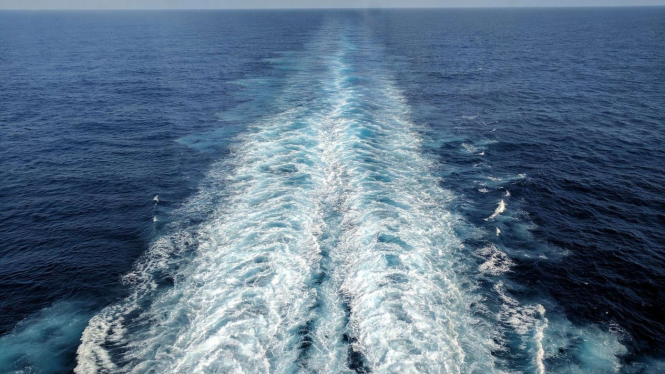Ilustrasi arus di Samudra Atlantik.