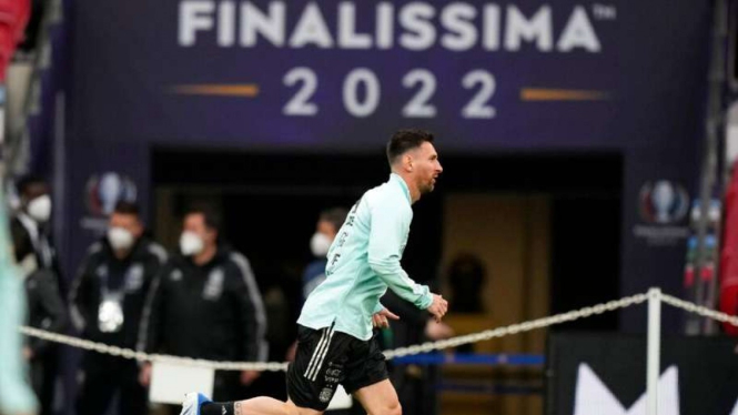 Bomber Argentina, Lionel Messi jelang Finalissima 2022