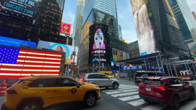 Iklan Vidy di New York.