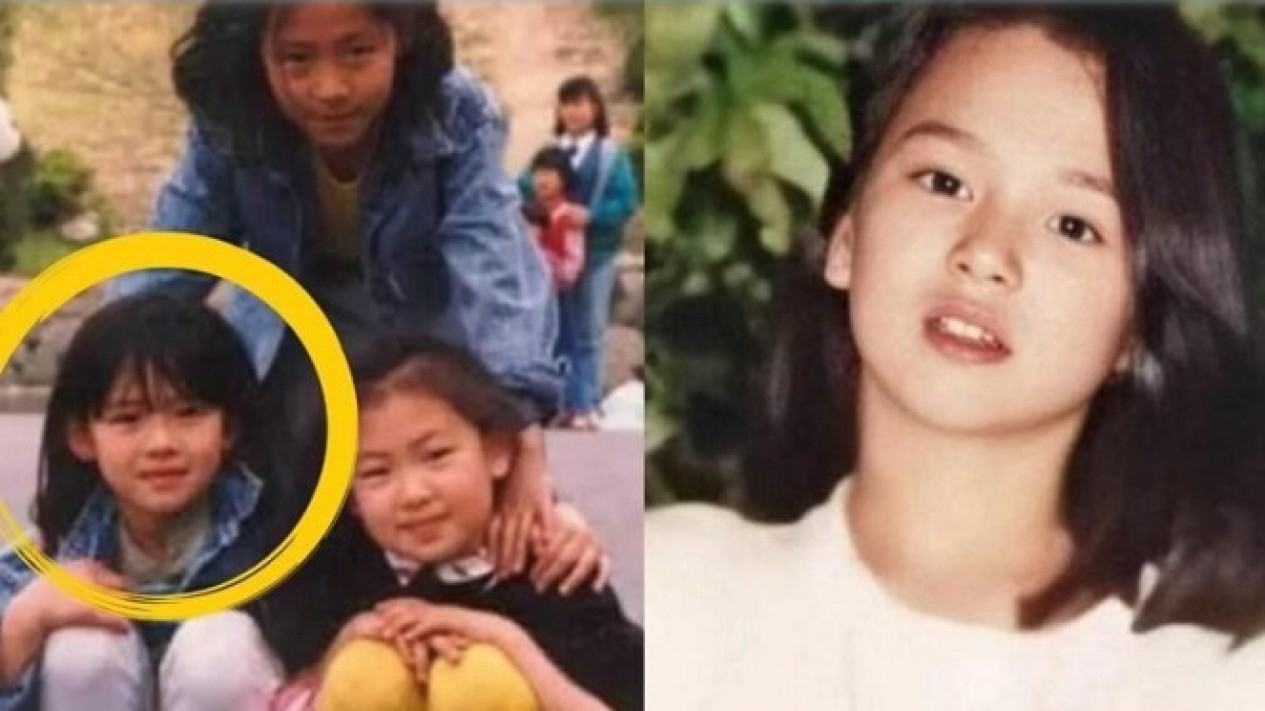 Foto Potret Masa Kecil Artis Korea Song Hye Kyo Cantik Dari Kecil