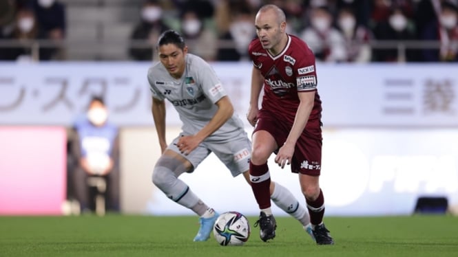 Andres Iniesta bersama Vissel Kobe