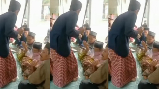 Viral Video Pria Minta Uang Infak dengan Bawa Golok 