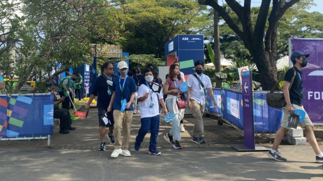 Suasana di Jakarta E-Prix International Circuit