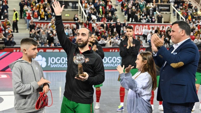 Ricardinho bersama Timnas Futsal Portugal