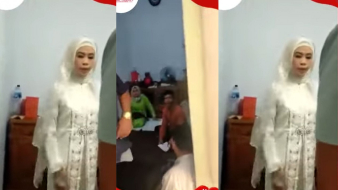 Cuplikan video, istri sah mergoki suaminya yang ketauan menikah lagi