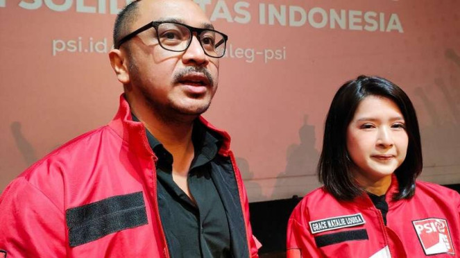 Ketua Umum PSI Giring Ganesha dan Grace Natalie