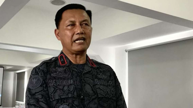 Kepala BNN Bali Brigjen Pol. I Gde Sugianyar Dwi Putra memberi keterangan kepada media di Denpasar, Senin, 6 Juni 2022.