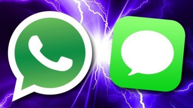 WhatsApp x iMessage.
