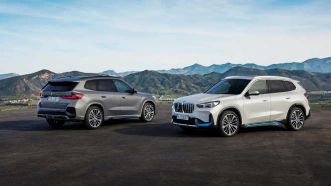 Ilustrasi gambar mobil BMW X1