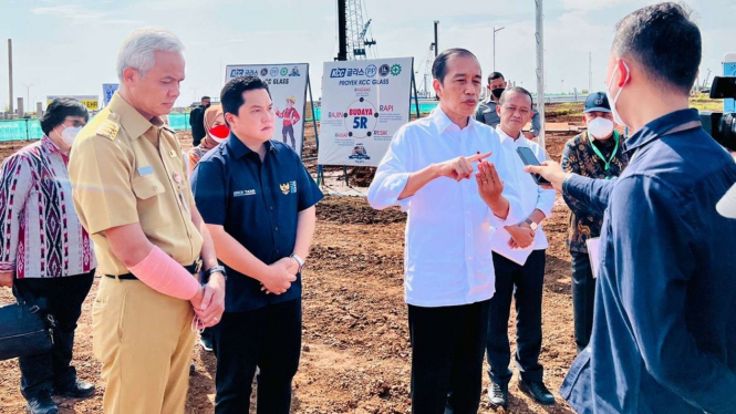 Presiden Jokowi di Kawasan Industri Terpadu Batang (KITB) Jawa Tengah