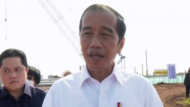 Presiden Jokowi di Batang, Jawa Tengah.