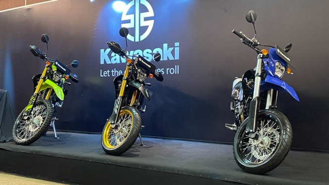 Peluncuran motor baru Kawasaki di Indonesia.