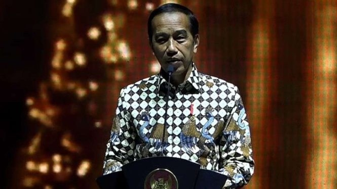 Presiden Jokowi di HUT ke-50 HIPMI.