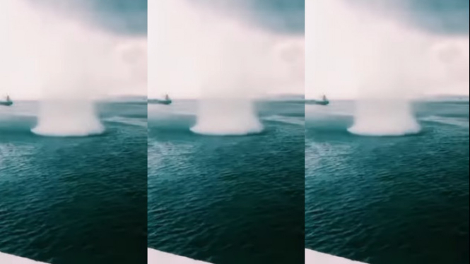  Viral Video Pusaran Angin Hantam Kapal Laut  
