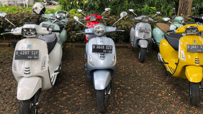 Motor Vespa dari PT. Piaggio Indonesia untuk touring di VWD 2022