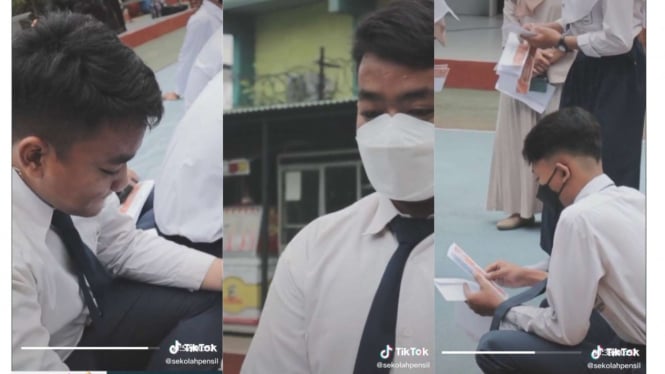 Viral tiga orang siswa di prank tidak lulus