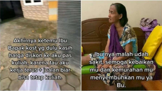 Viral Pria bertemu kembali dengan pemilik kos yang pernah membantunya