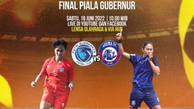 Final Piala Gubernur DKI, Putri Surakarta vs Arema FC Women