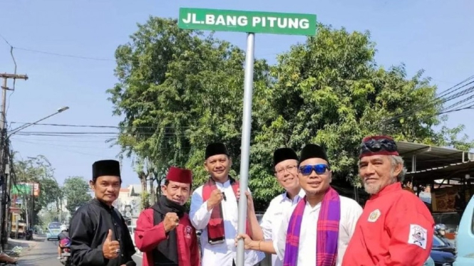 Nam pendekar Betawi “Bang Pitung” diresmikan menjadi nama jalan di Jakarta Selatan.