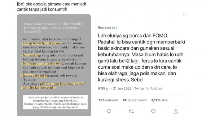 Diskusi tentang kecantikan wanita di zaman sekarang