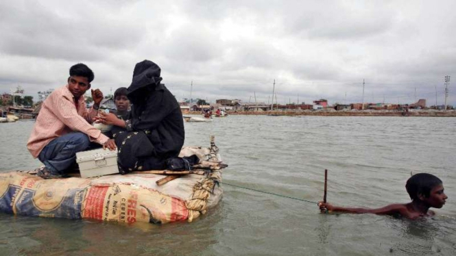 Banjir parah di Bangladesh