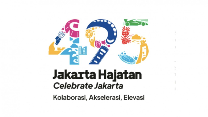 Logo HUT Jakarta ke-495