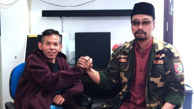 Pihak Banser dan PP Surabaya bersilaturrahim.