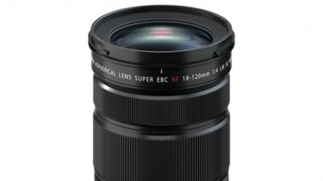 Lensa kamera mirrorless FujiFilm.
