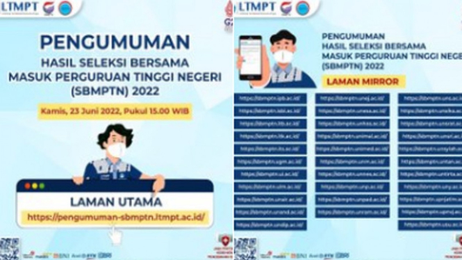 Cara Buka Pengumuman Hasil Seleksi UTBK SBMPTN 2022, Ini Link-nya!