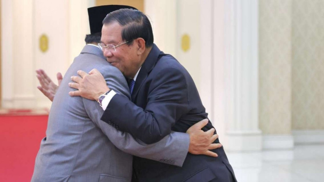 Prabowo Subianto dengan PM Kerajaan Kamboja H.E. Hun Sen